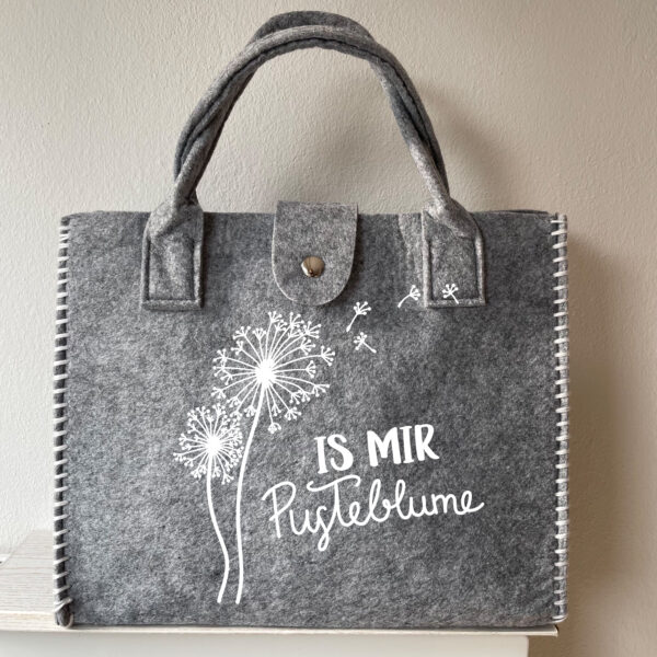 Filztasche Pusteblume mit Magnetverschluss